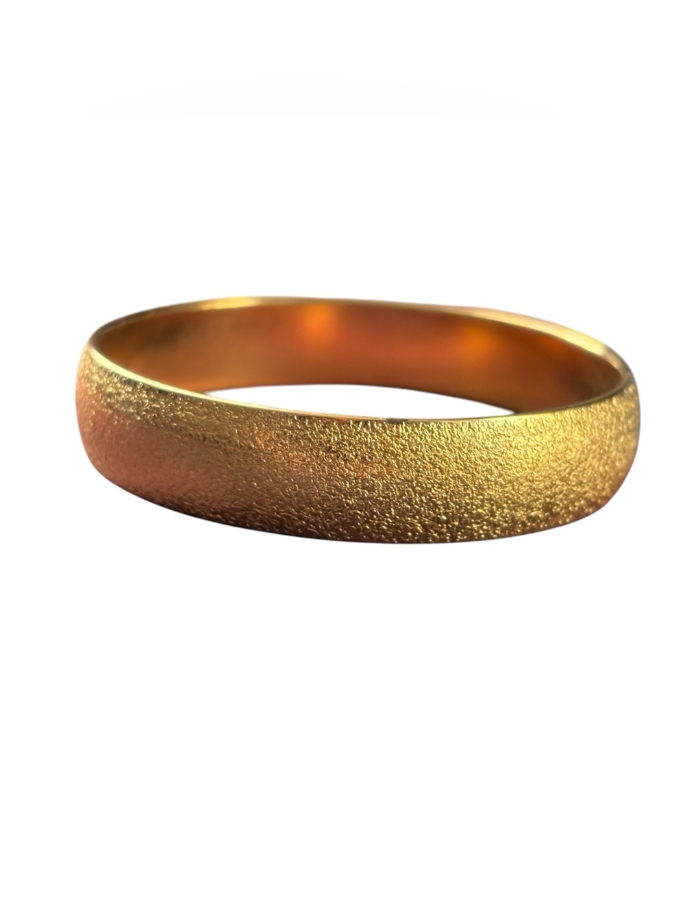 Monet Gold Tone Textured Bangle Cuff Bracelet Women Jewelry